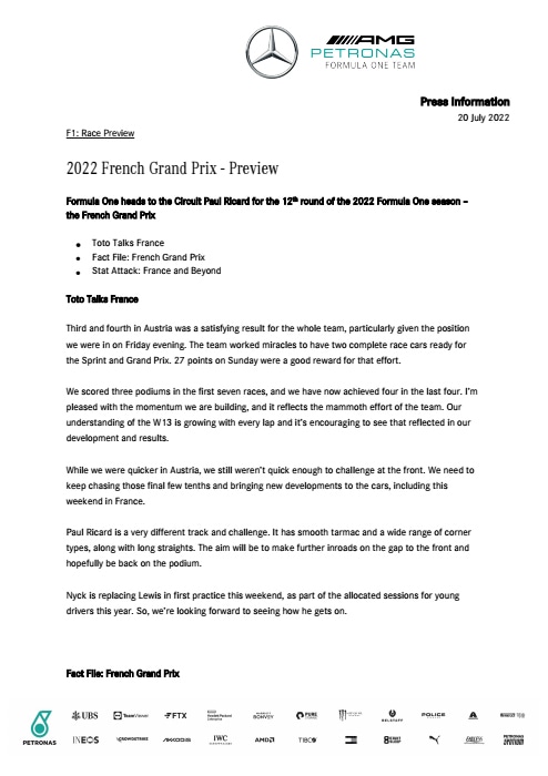 2022 French Grand Prix - Preview