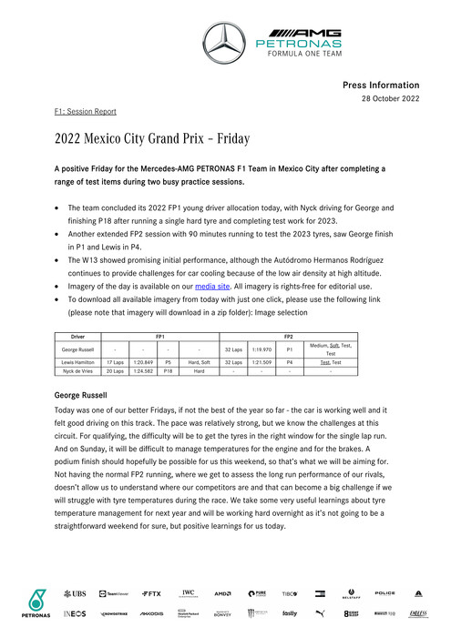 ENGLISH: 2022 Mexico City Grand Prix - Friday