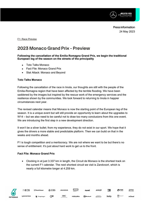 ENGLISH: 2023 Monaco Grand Prix - Preview