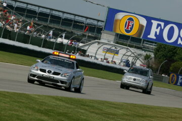 Formel 1, Grand Prix USA 2004, Indianapolis, 20.06.2004 F1 Safety Car, Mercedes-Benz SLK 55 AMG F1 Medical Car, Mercedes-Benz M-Klasse