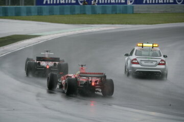 Formel 1, Grand Prix Ungarn 2006, Hungaroring, 06.08.2006 F1 Safety Car, Mercedes-Benz CLK 63 AMG Scott Speed, Toro Rosso-Cosworth STR01 Felipe Massa, Ferrari 248F1