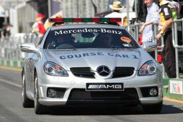 Formel 1, Grand Prix Australien 2009, Melbourne, 29.03.2009 Boxengasse F1 Course Car, Mercedes-Benz SLK 55 AMG