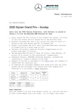 2020 Styrian Grand Prix - Sunday