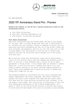 70th Anniversary Grand Prix 2020 - Preview