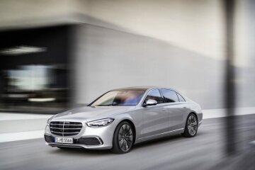 Mercedes-Benz S-Klasse, 2020, Outdoor, Fahraufnahme, Exterieur: Hightechsilber // Mercedes-Benz S-Class, 2020, outdoor, driving shot, exterior: hightech silver