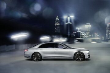 Mercedes-Benz S-Klasse, 2020, Outdoor, Fahraufnahme, Exterieur: Hightechsilber // Mercedes-Benz S-Class, 2020, outdoor, driving shot, exterior: hightech silver