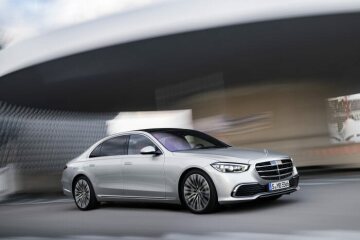 Mercedes-Benz S-Klasse, 2020, Outdoor, Fahraufnahme, Exterieur: Hightechsilber // Mercedes-Benz S-Class, 2020, outdoor, driving shot, exterior: hightech silver