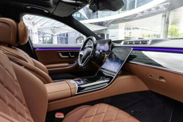 Mercedes-Benz S-Klasse, 2020, Outdoor, Interieur: Leder Nappa Sienabraun // Mercedes-Benz S-Class, 2020, outdoor, interior: leather siena brown