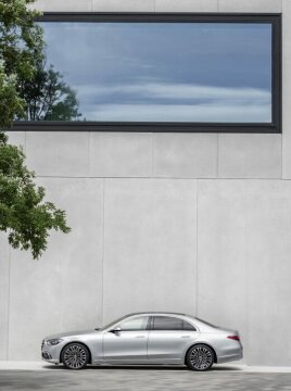 Mercedes-Benz S-Klasse, 2020, Outdoor, Standaufnahme, Exterieur: Hightechsilber // Mercedes-Be nz S-Class, 2020, outdoor, still shot, exterior: hightech silver