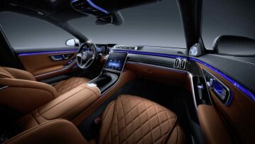 Mercedes-Benz S-Klasse, 2020, Studioaufnahme, Interieur: Leder Nappa Sienabraun // Mercedes-Benz S-Class, 2020, studio shot, interior: leather siena brown