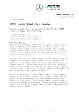 2020 Tuscan Grand Prix - Preview