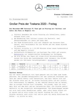 Großer Preis der Toskana 2020 - Freitag