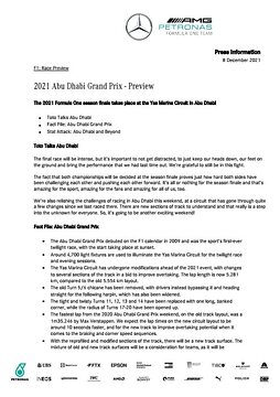 2021 Abu Dhabi Grand Prix - Preview