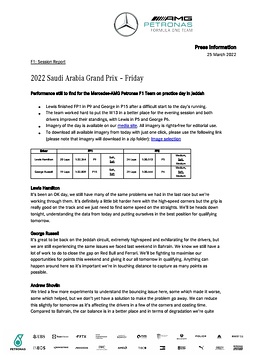 2022 Saudi Arabian Grand Prix - Friday