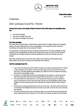 2022 Azerbaijan Grand Prix - Preview