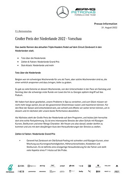 DEUTSCH: Großer Preis der Niederlande 2022 - Vorschau