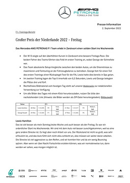 DEUTSCH: Großer Preis der Niederlande 2022 - Freitag