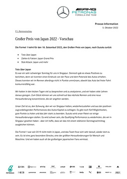 Großer Preis von Japan 2022 - Vorschau