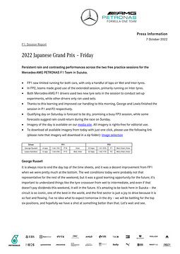 Großer Preis von Japan 2022 - Freitag
