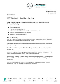 2022 Mexico City Grand Prix - Preview