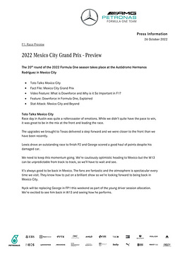 ENGLISH: 2022 Mexico City Grand Prix - Preview