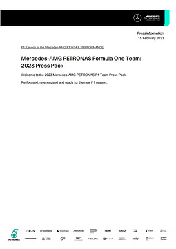 2023 Mercedes-AMG PETRONAS F1 Team Pressemappe