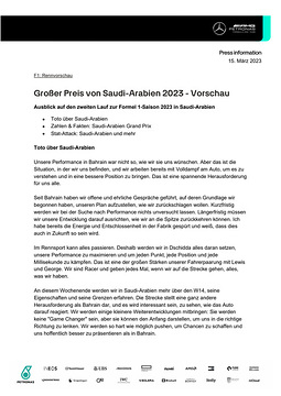 2023 Saudi Arabian Grand Prix - Preview