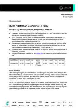 2023 Australian Grand Prix - Friday