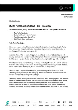 2023 Azerbaijan Grand Prix - Preview