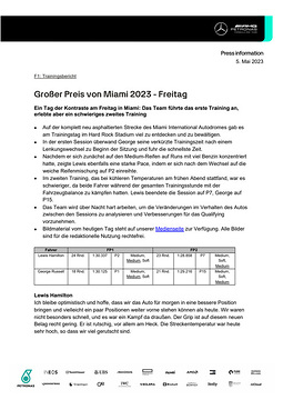 Großer Preis von Miami 2023 - Freitag