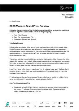 2023 Monaco Grand Prix - Preview